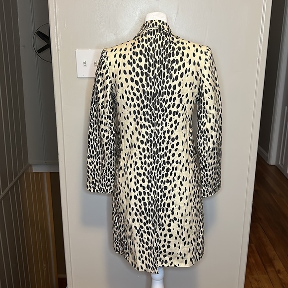 Emerson Fry Wingtip Spotted Snow Leopard Linen Trench Coat NWT Size 00 - Picture 12 of 16
